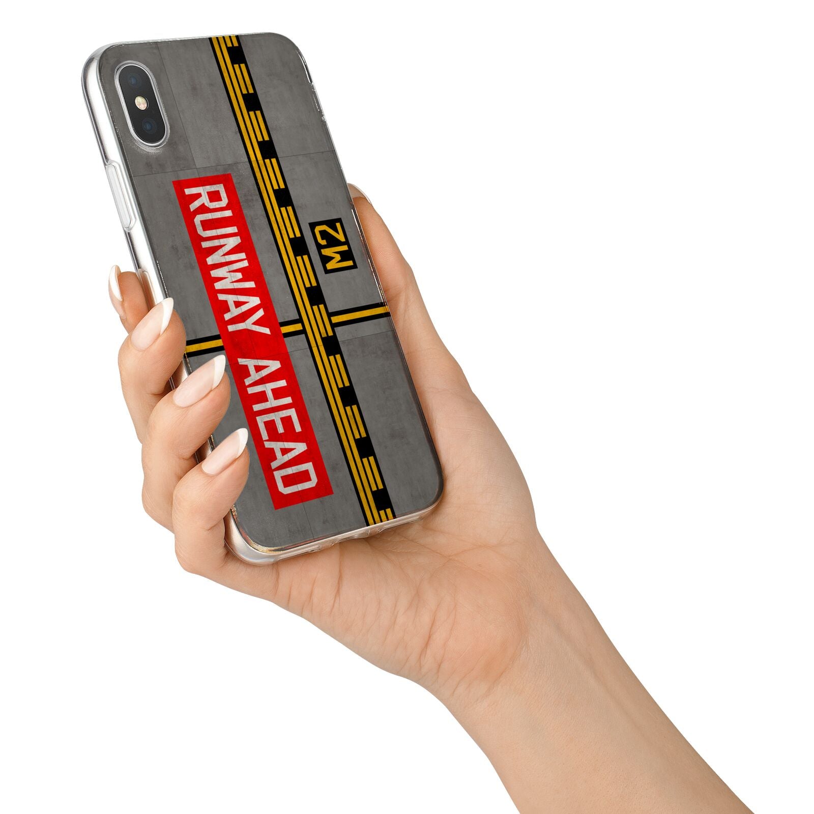 Runway Ahead iPhone X Bumper Case on Silver iPhone Alternative Image 2