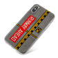 Runway Ahead iPhone X Bumper Case on Silver iPhone