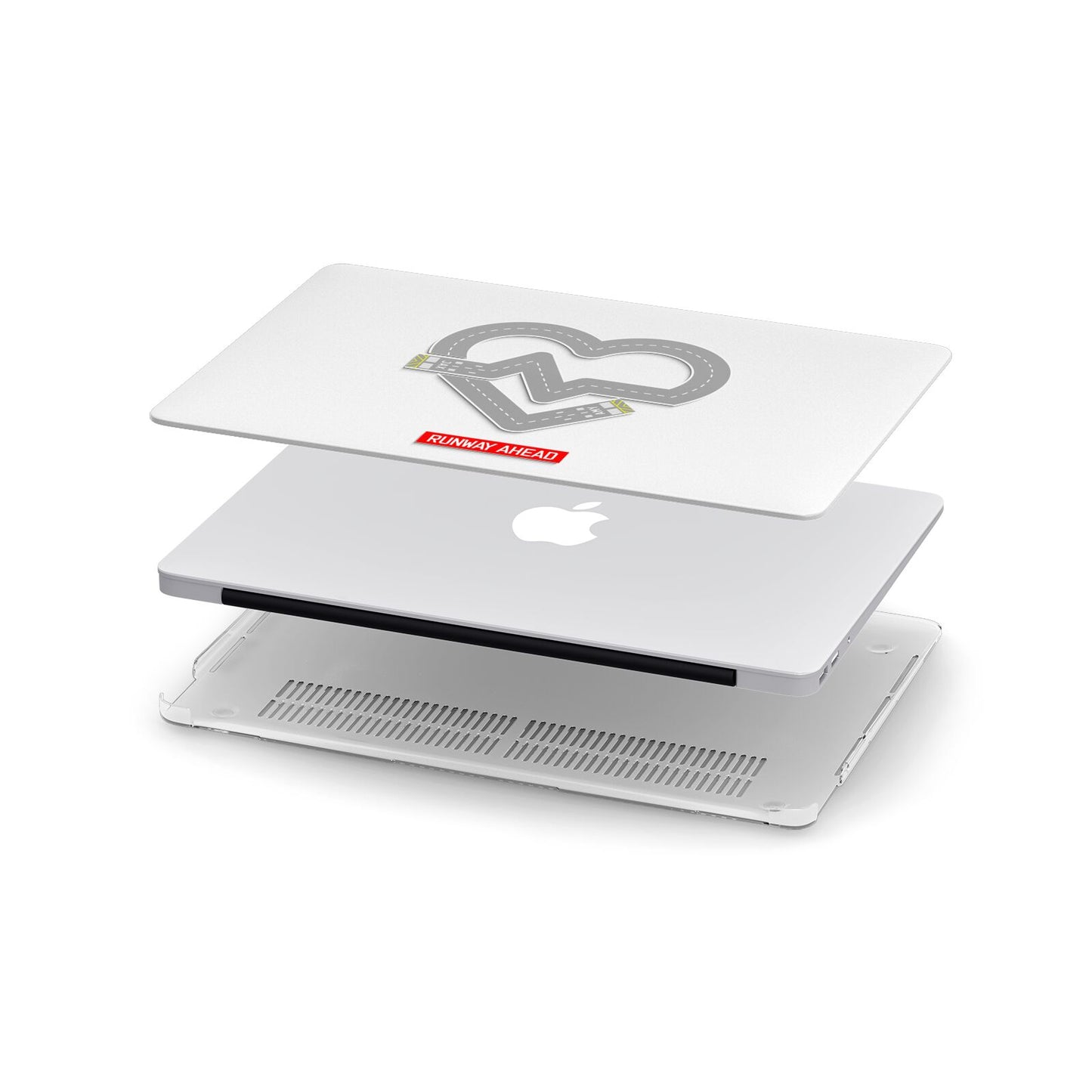 Runway Love Heart Apple MacBook Case in Detail