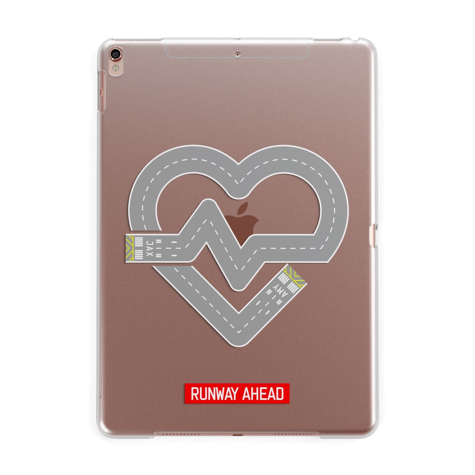 Runway Love Heart Apple iPad Rose Gold Case