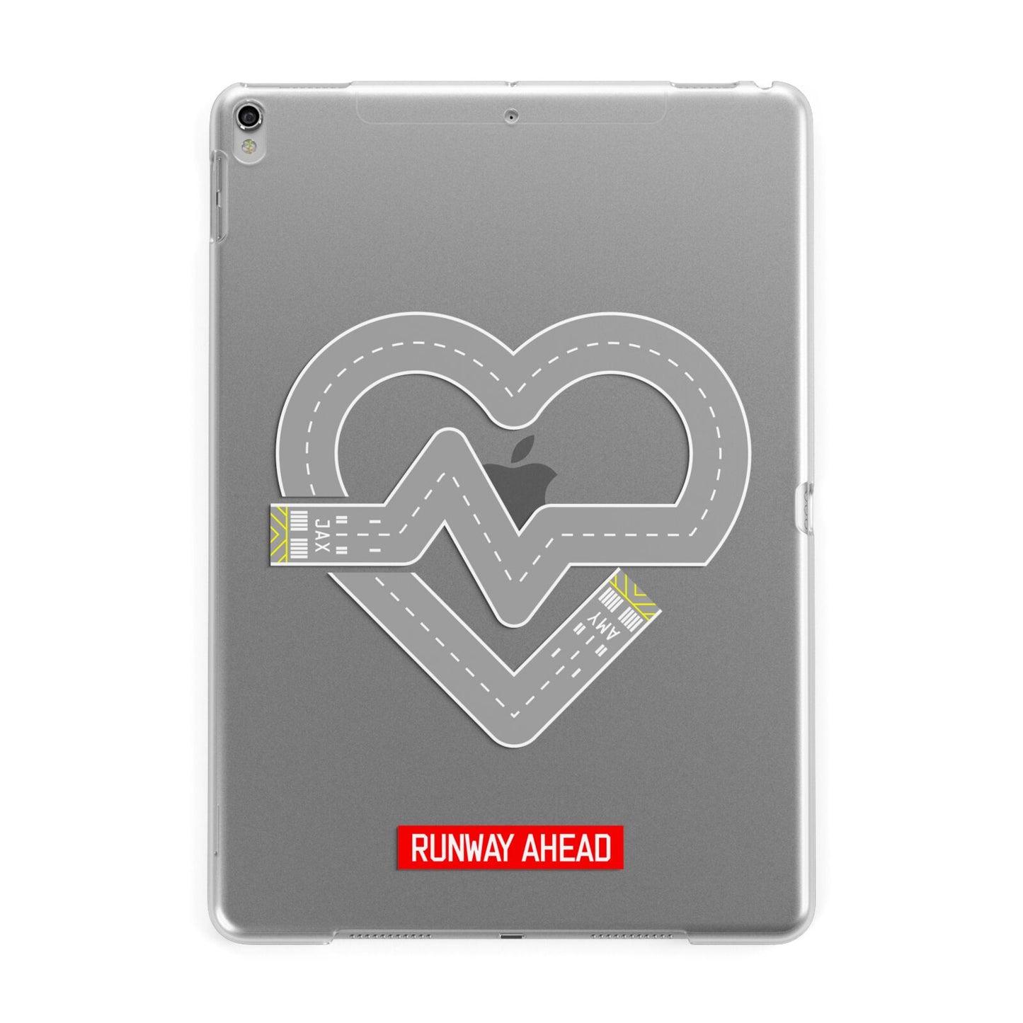 Runway Love Heart Apple iPad Silver Case