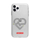 Runway Love Heart Apple iPhone 11 Pro in Silver with Bumper Case