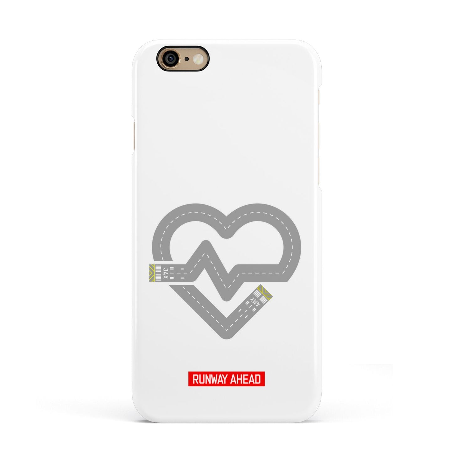 Runway Love Heart Apple iPhone 6 3D Snap Case