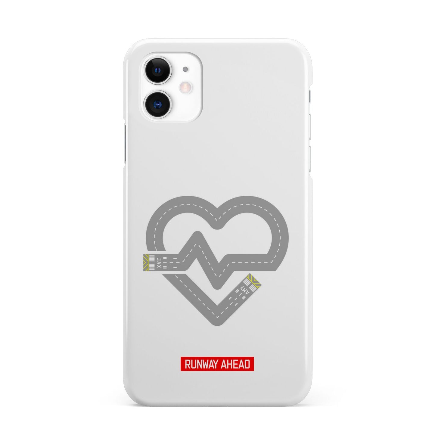 Runway Love Heart iPhone 11 3D Snap Case