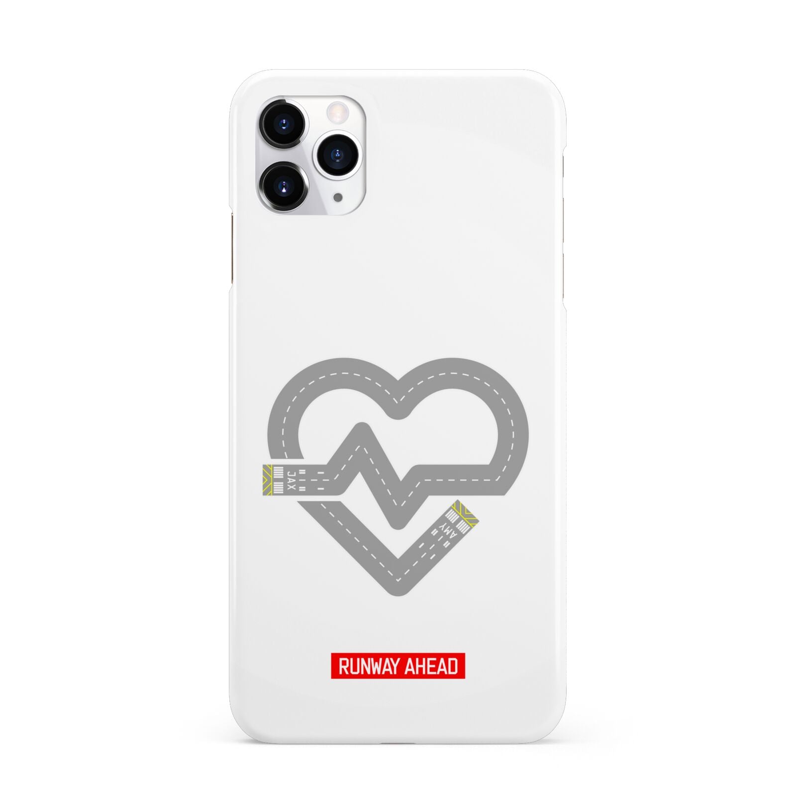Runway Love Heart iPhone 11 Pro Max 3D Snap Case