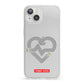 Runway Love Heart iPhone 13 Clear Bumper Case