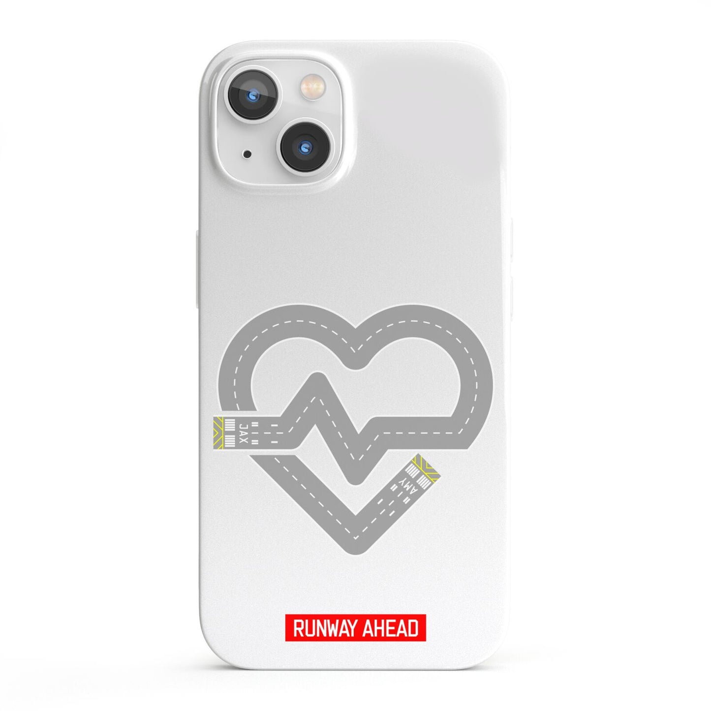 Runway Love Heart iPhone 13 Full Wrap 3D Snap Case