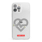 Runway Love Heart iPhone 13 Pro Max Clear Bumper Case