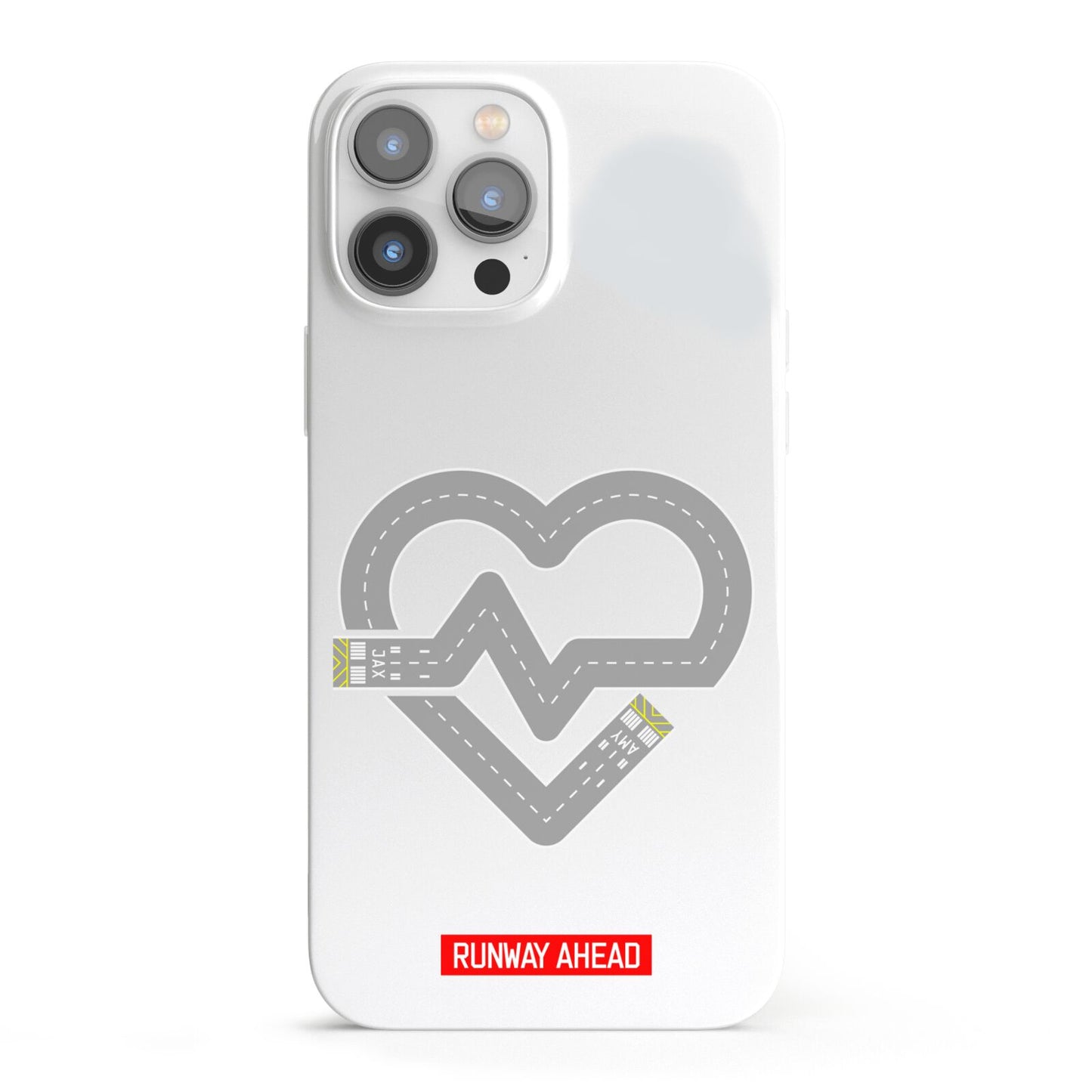 Runway Love Heart iPhone 13 Pro Max Full Wrap 3D Snap Case