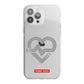 Runway Love Heart iPhone 13 Pro Max TPU Impact Case with White Edges