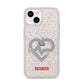 Runway Love Heart iPhone 14 Glitter Tough Case Starlight