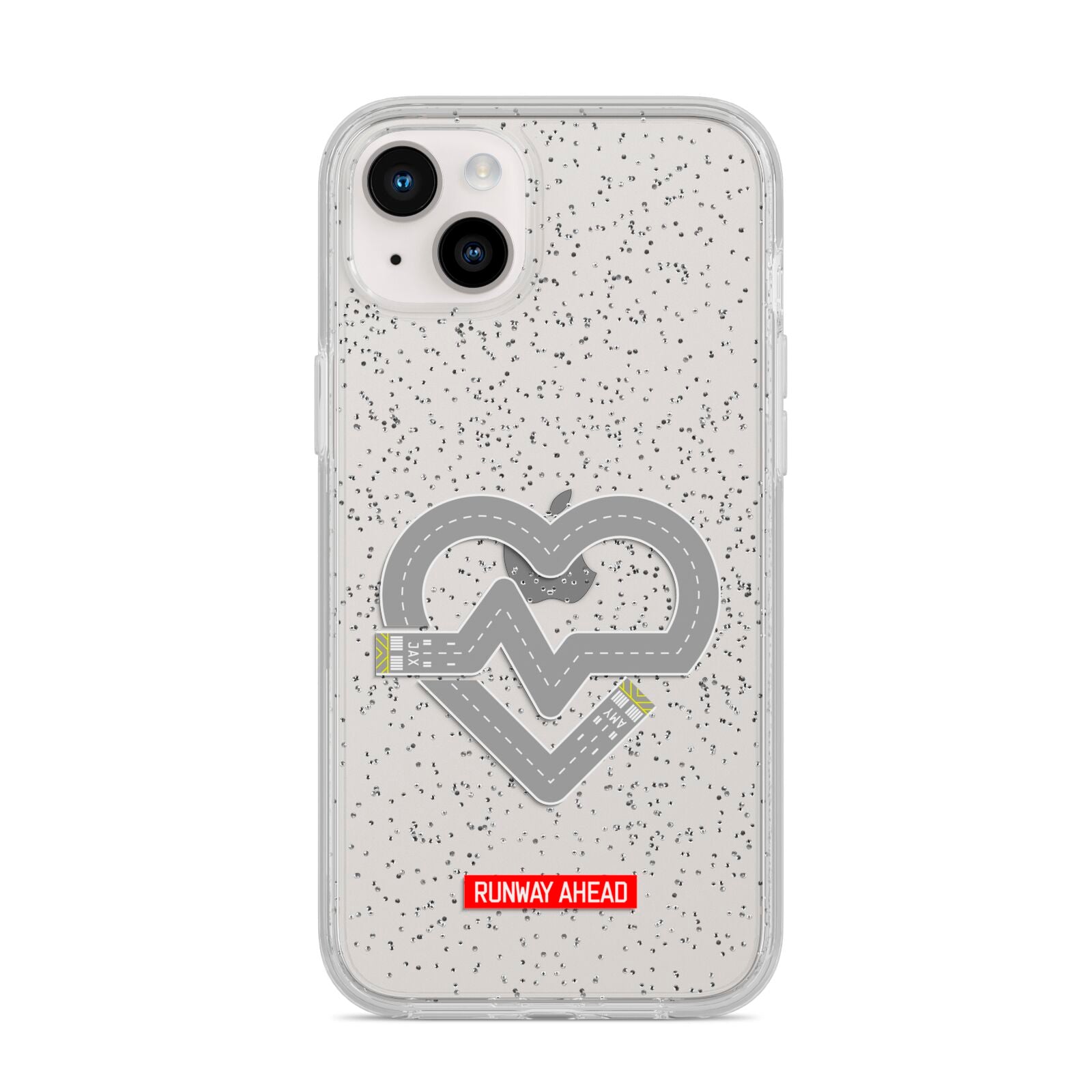 Runway Love Heart iPhone 14 Plus Glitter Tough Case Starlight