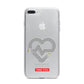Runway Love Heart iPhone 7 Plus Bumper Case on Silver iPhone