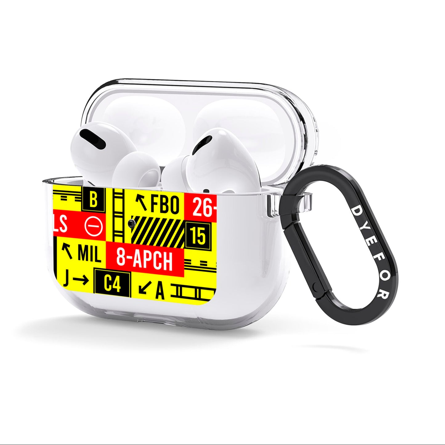 Runway Signs AirPods Clear Case 3rd Gen Side Image
