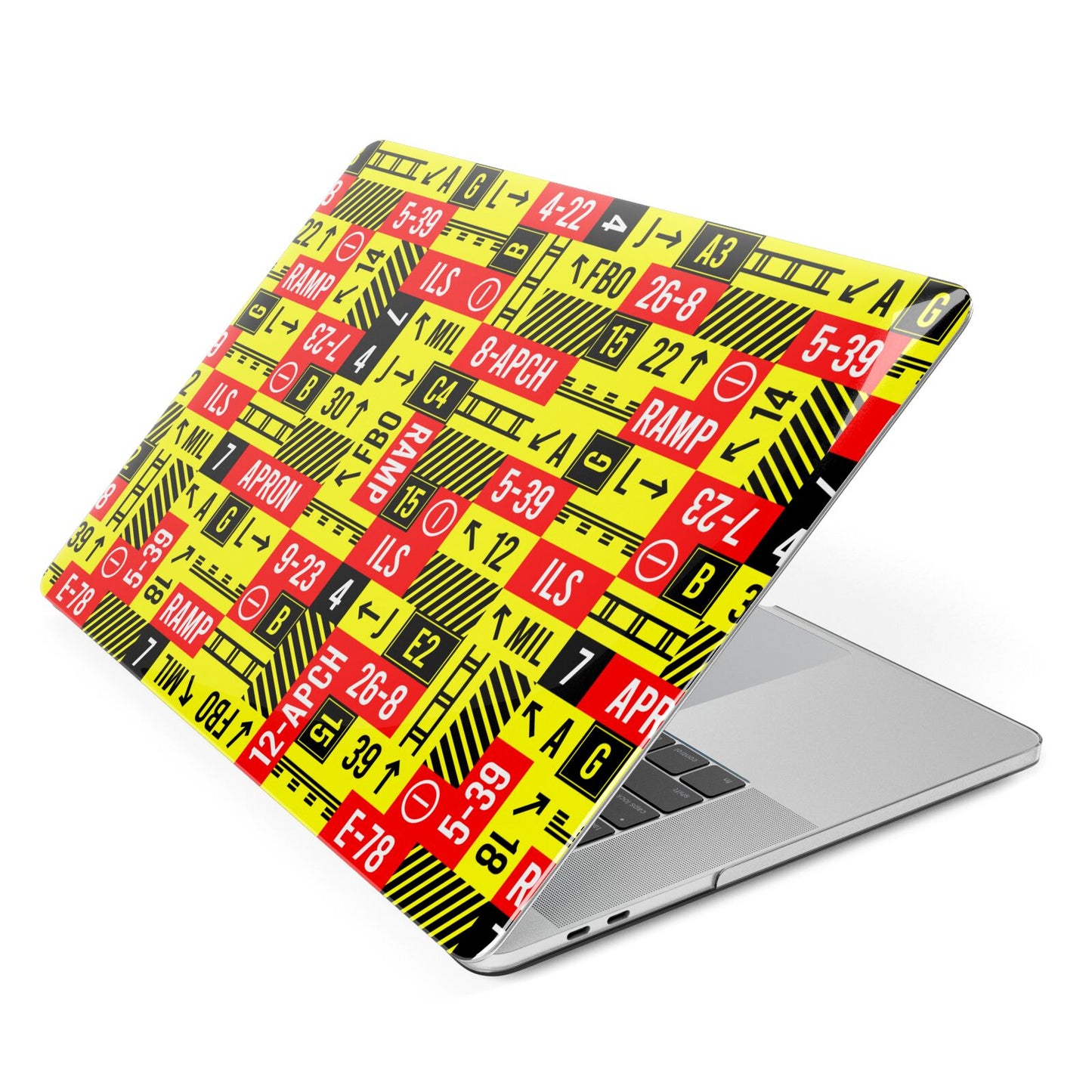 Runway Signs Apple MacBook Case Side View