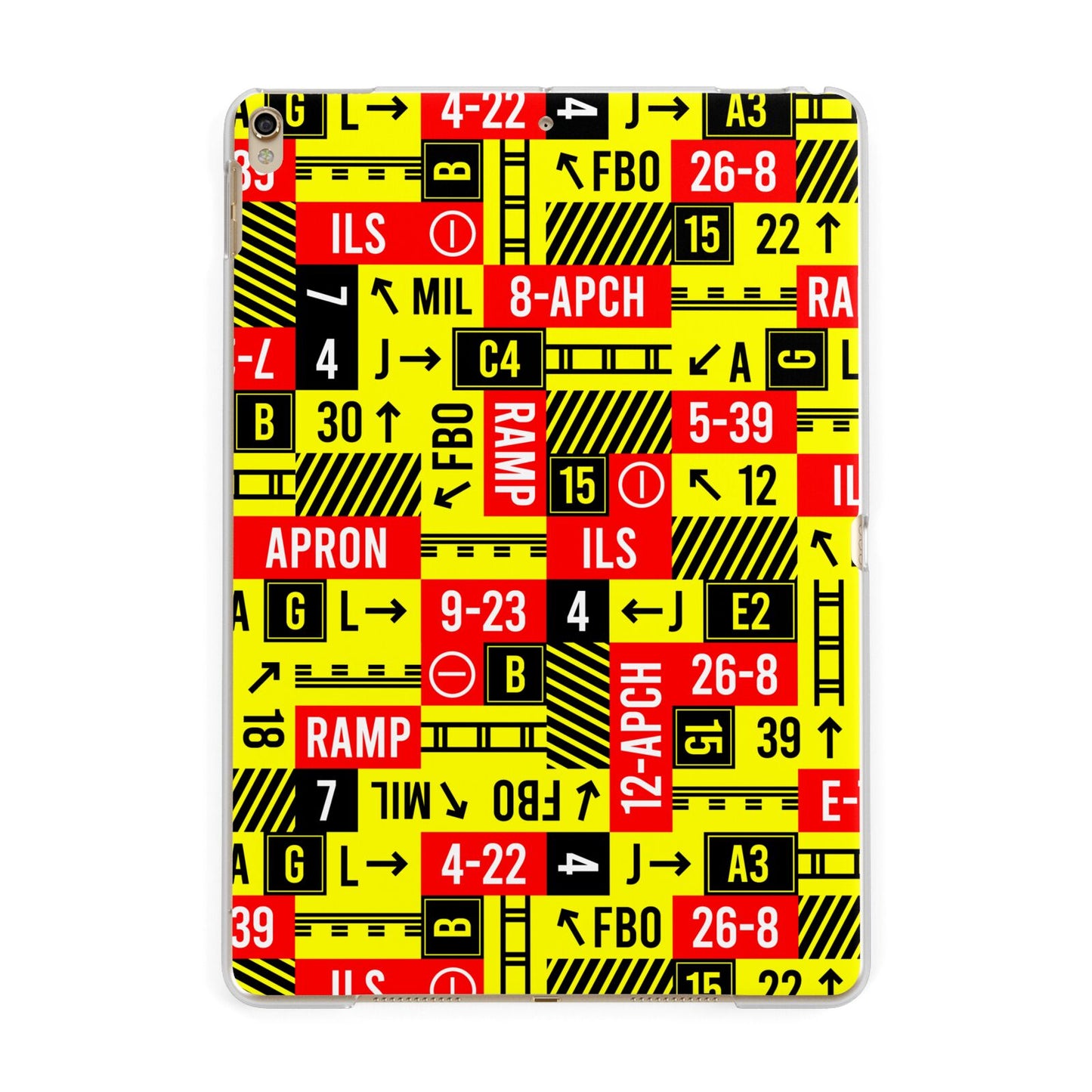 Runway Signs Apple iPad Gold Case