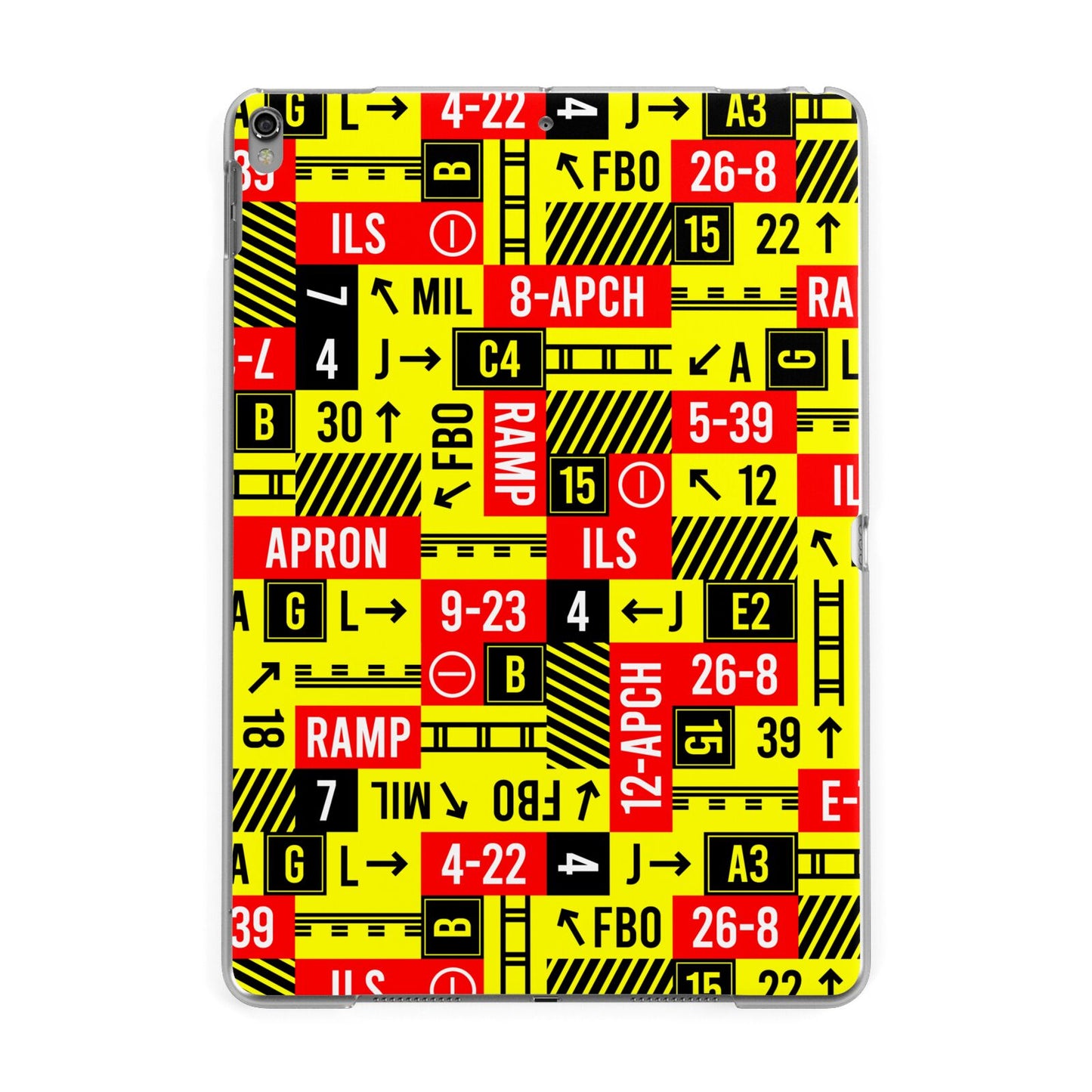 Runway Signs Apple iPad Grey Case