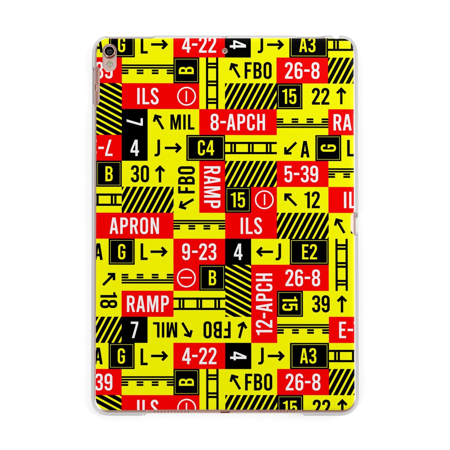 Runway Signs Apple iPad Rose Gold Case