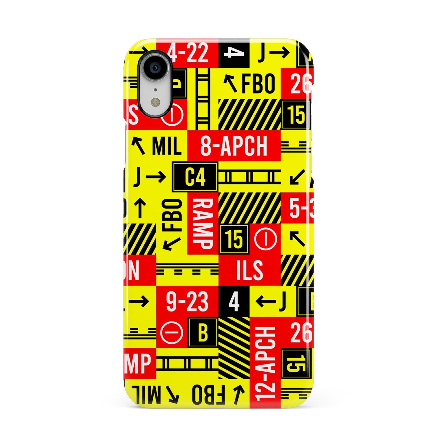Runway Signs Apple iPhone XR White 3D Snap Case