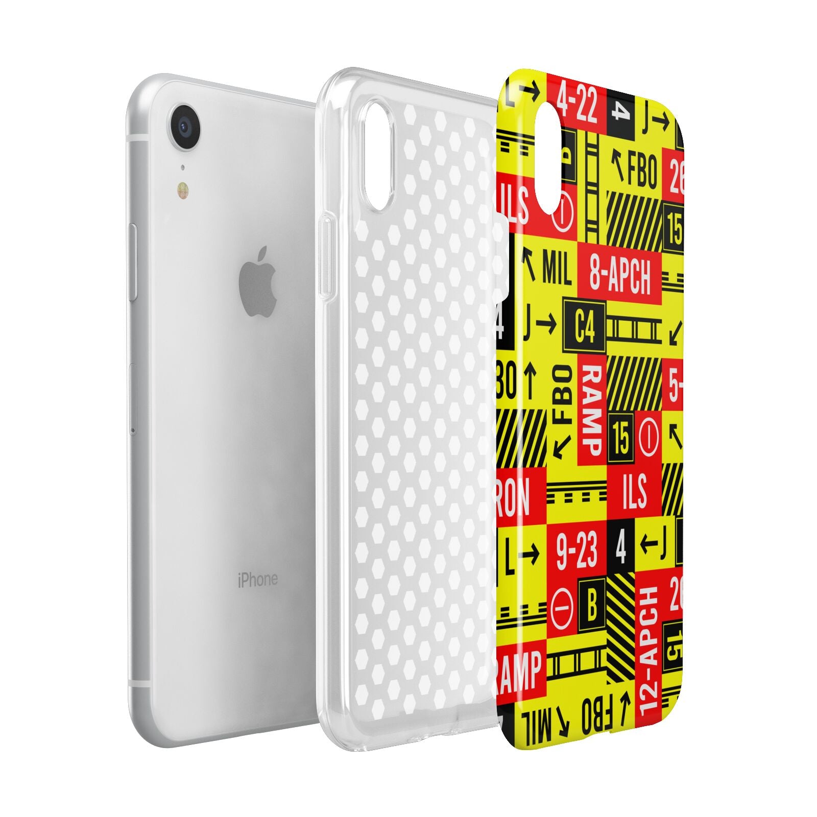 Runway Signs Apple iPhone XR White 3D Tough Case Expanded view