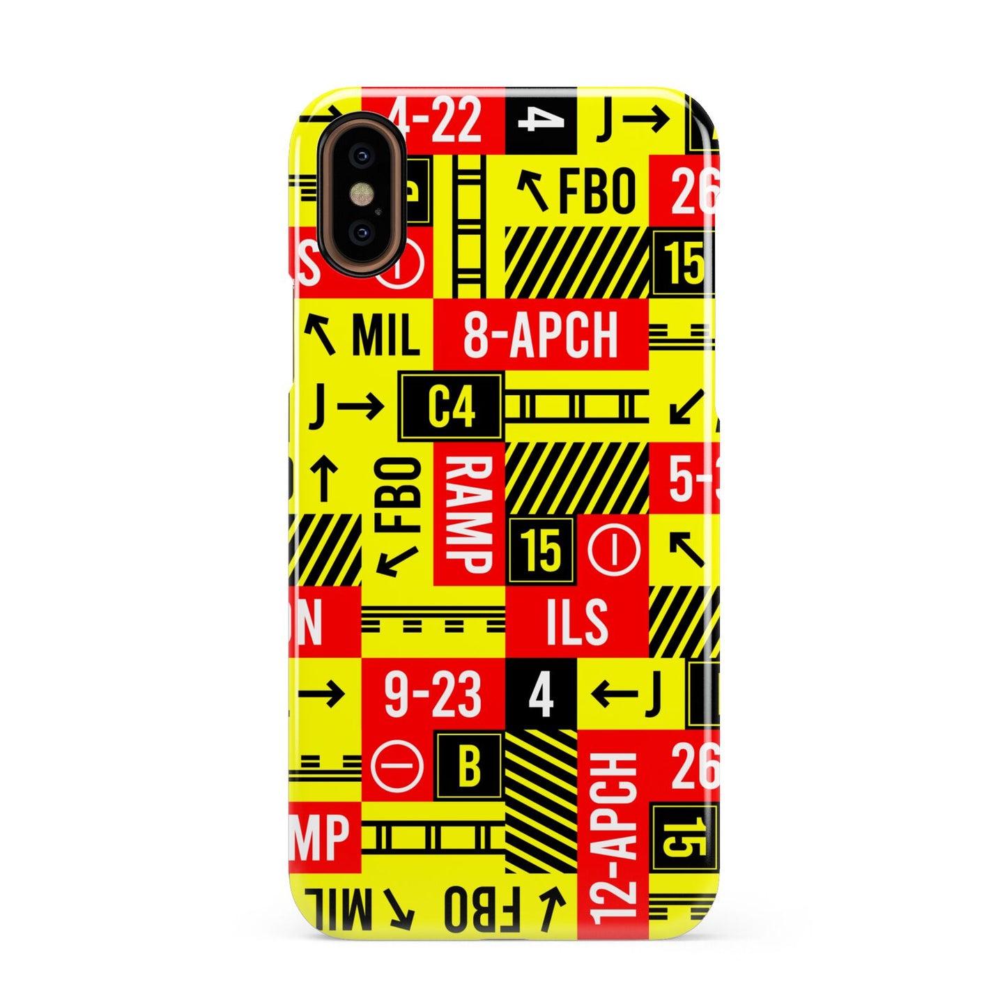 Runway Signs Apple iPhone XS 3D Snap Case