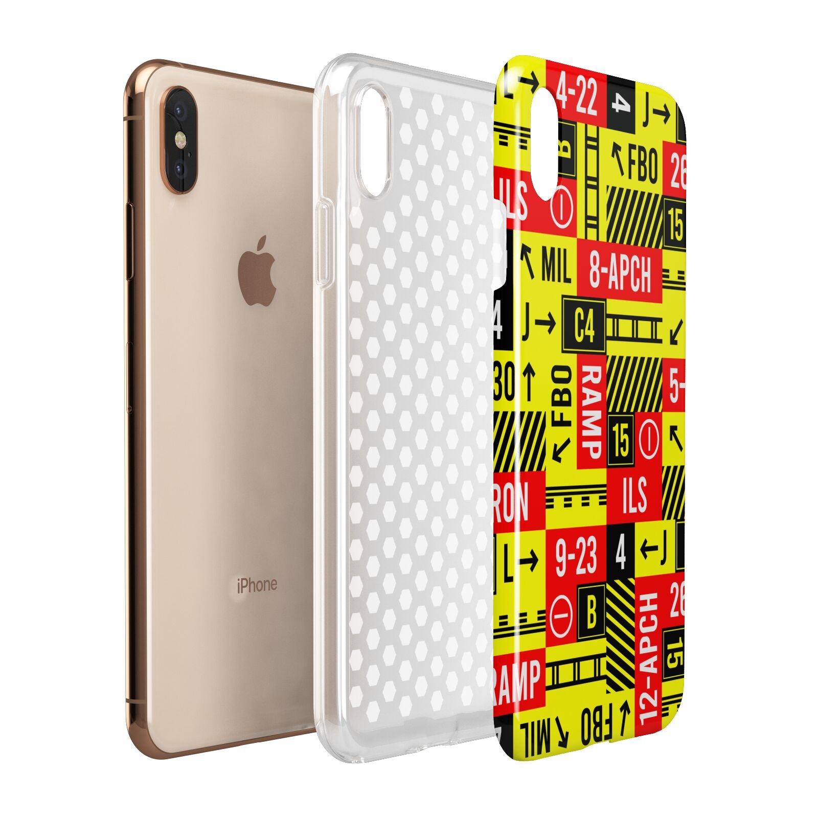 Runway Signs Apple iPhone Xs Max 3D Tough Case Expanded View
