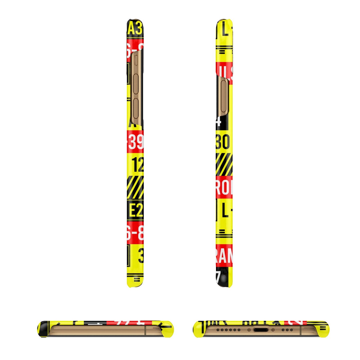 Runway Signs iPhone 11 3D Snap Case Angle Images