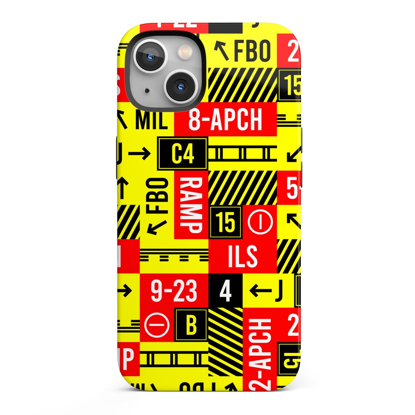 Runway Signs iPhone 13 Full Wrap 3D Tough Case