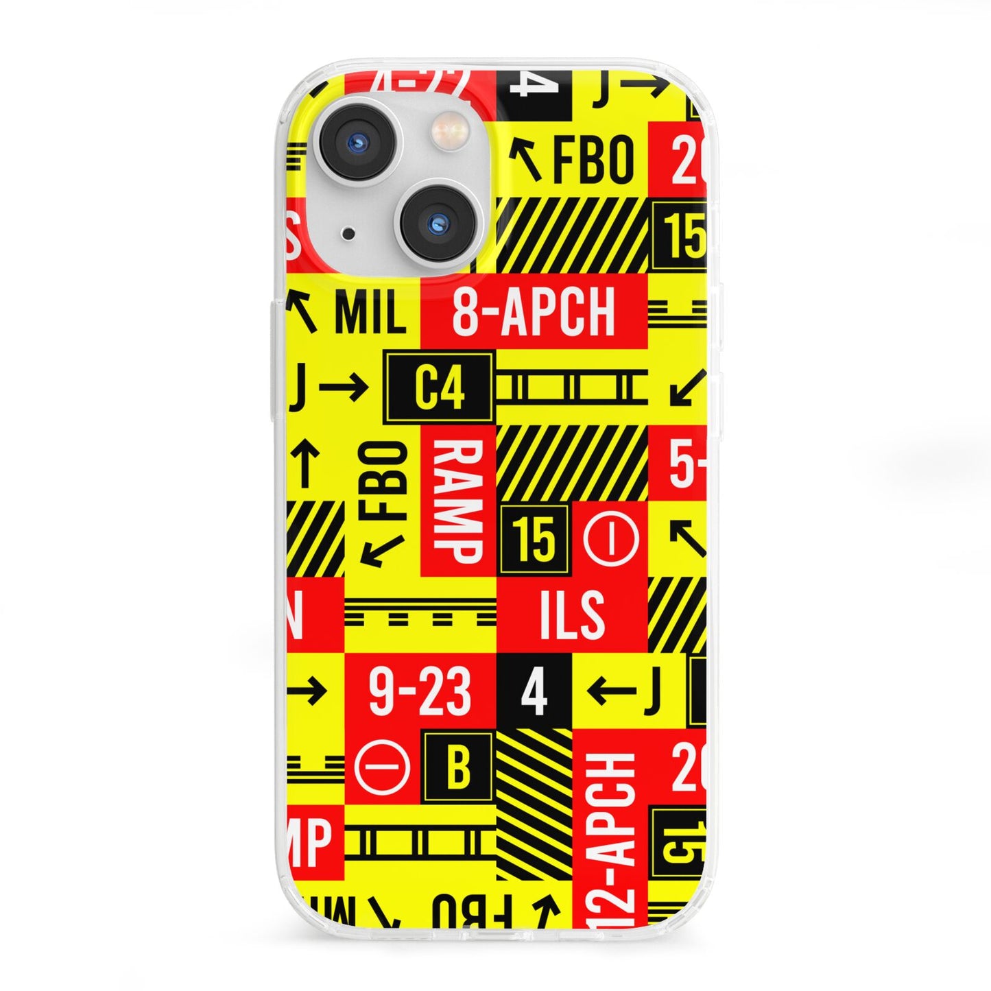 Runway Signs iPhone 13 Mini Clear Bumper Case