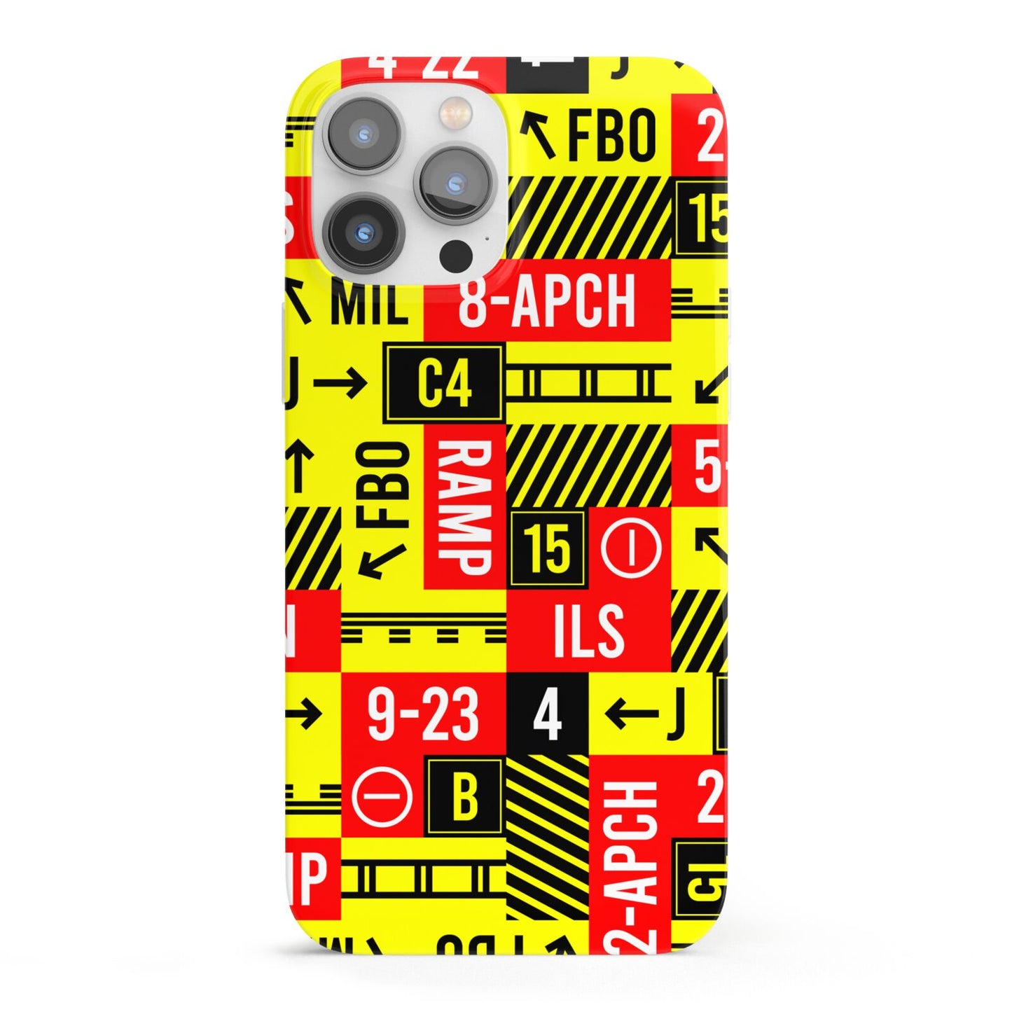Runway Signs iPhone 13 Pro Max Full Wrap 3D Snap Case
