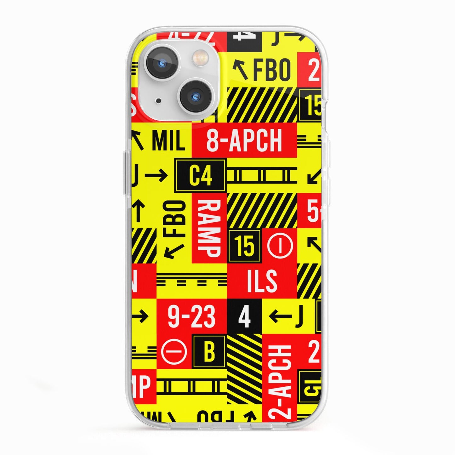 Runway Signs iPhone 13 TPU Impact Case with White Edges