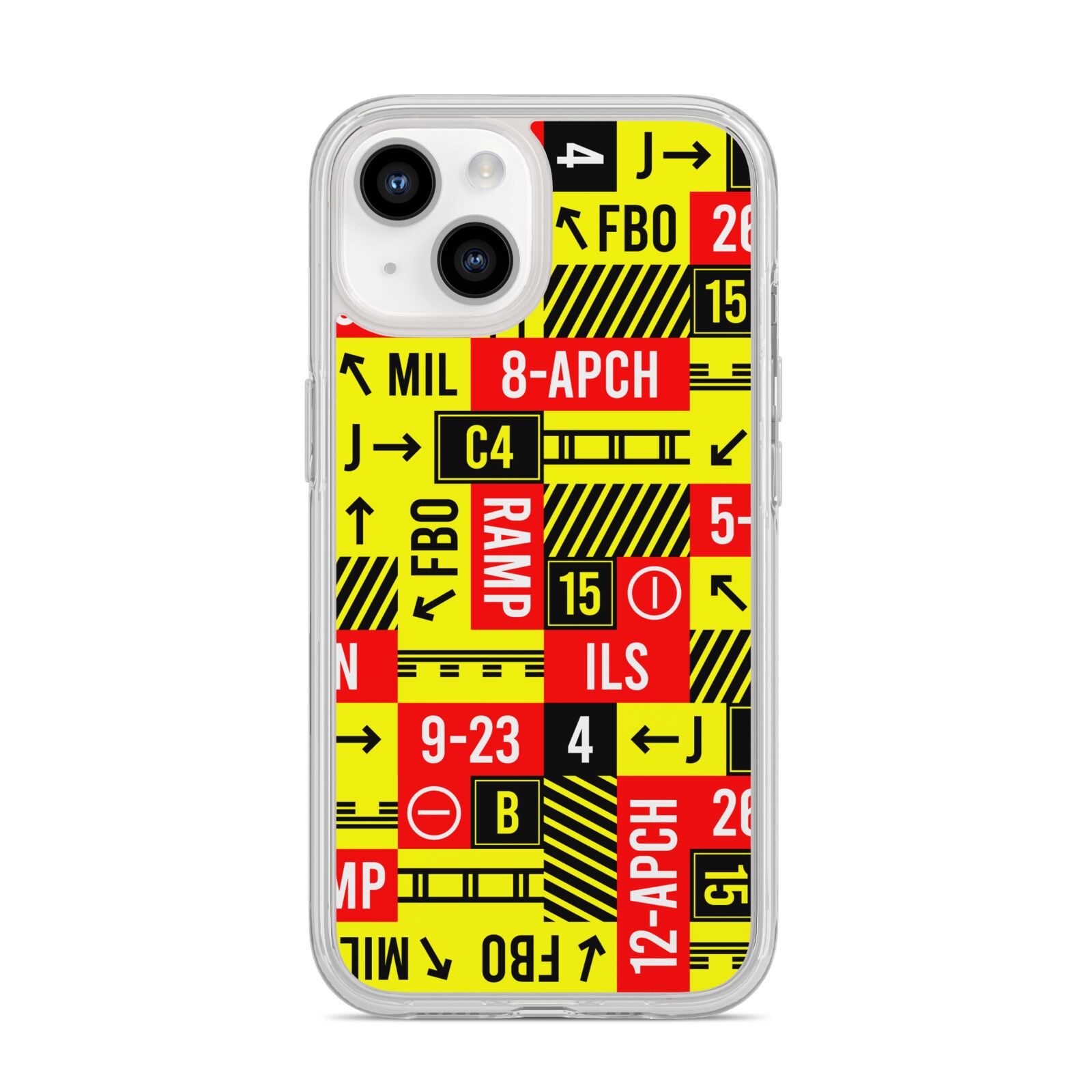 Runway Signs iPhone 14 Clear Tough Case Starlight