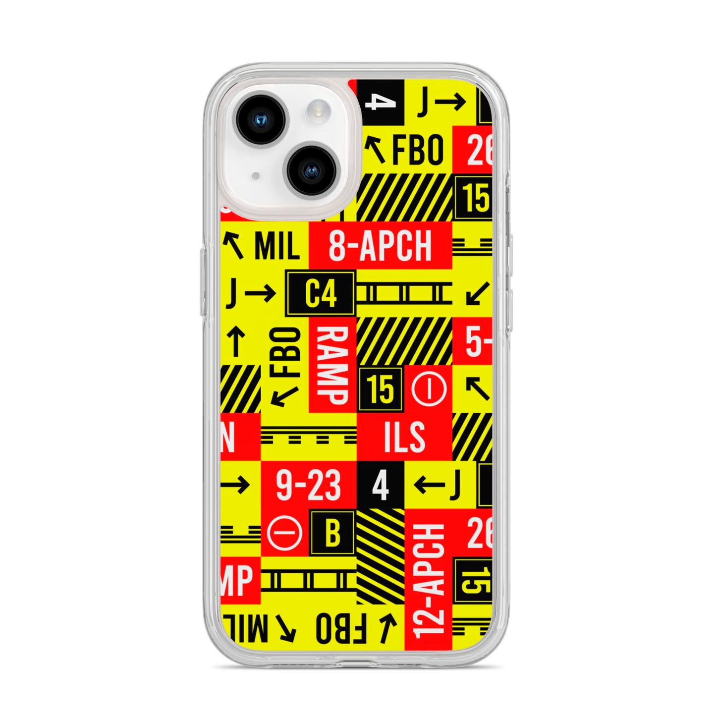 Runway Signs iPhone 14 Clear Tough Case Starlight