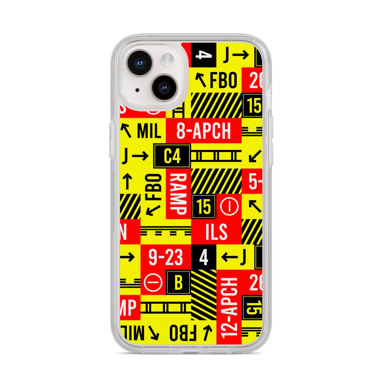 Runway Signs iPhone 14 Plus Clear Tough Case Starlight