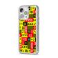 Runway Signs iPhone 14 Pro Max Clear Tough Case Silver Angled Image