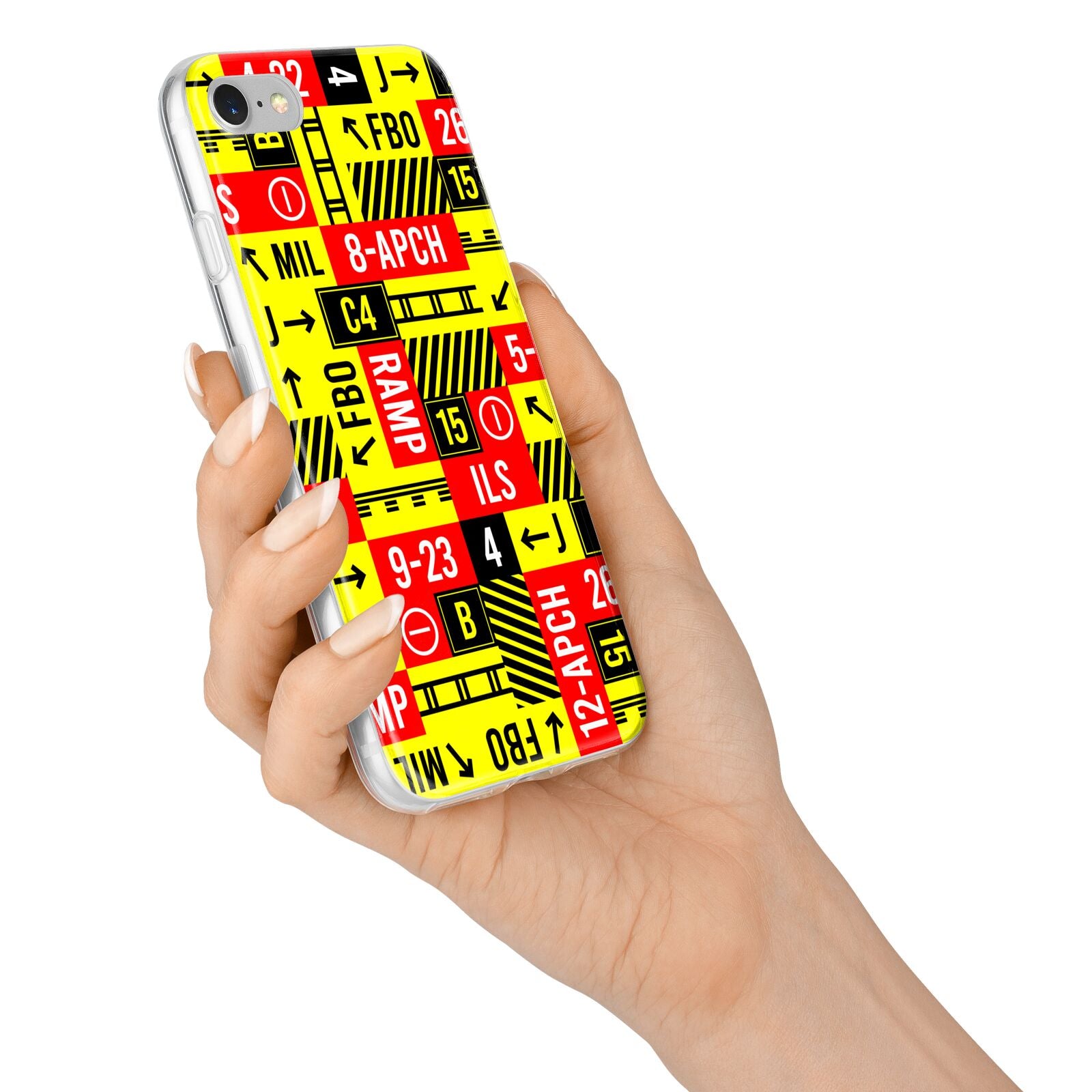 Runway Signs iPhone 7 Bumper Case on Silver iPhone Alternative Image