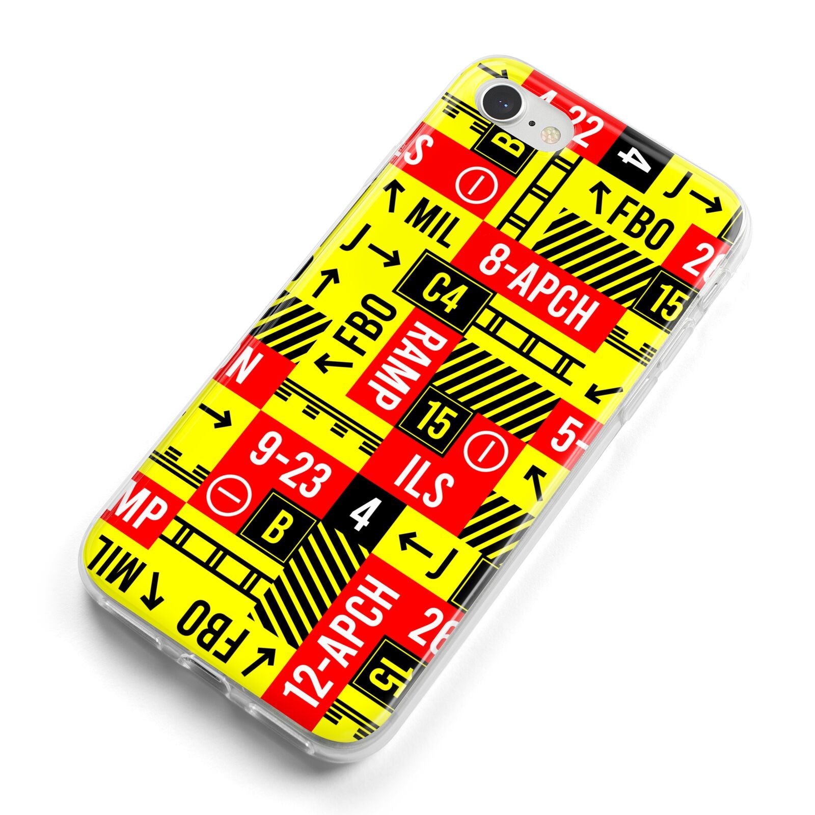 Runway Signs iPhone 8 Bumper Case on Silver iPhone Alternative Image