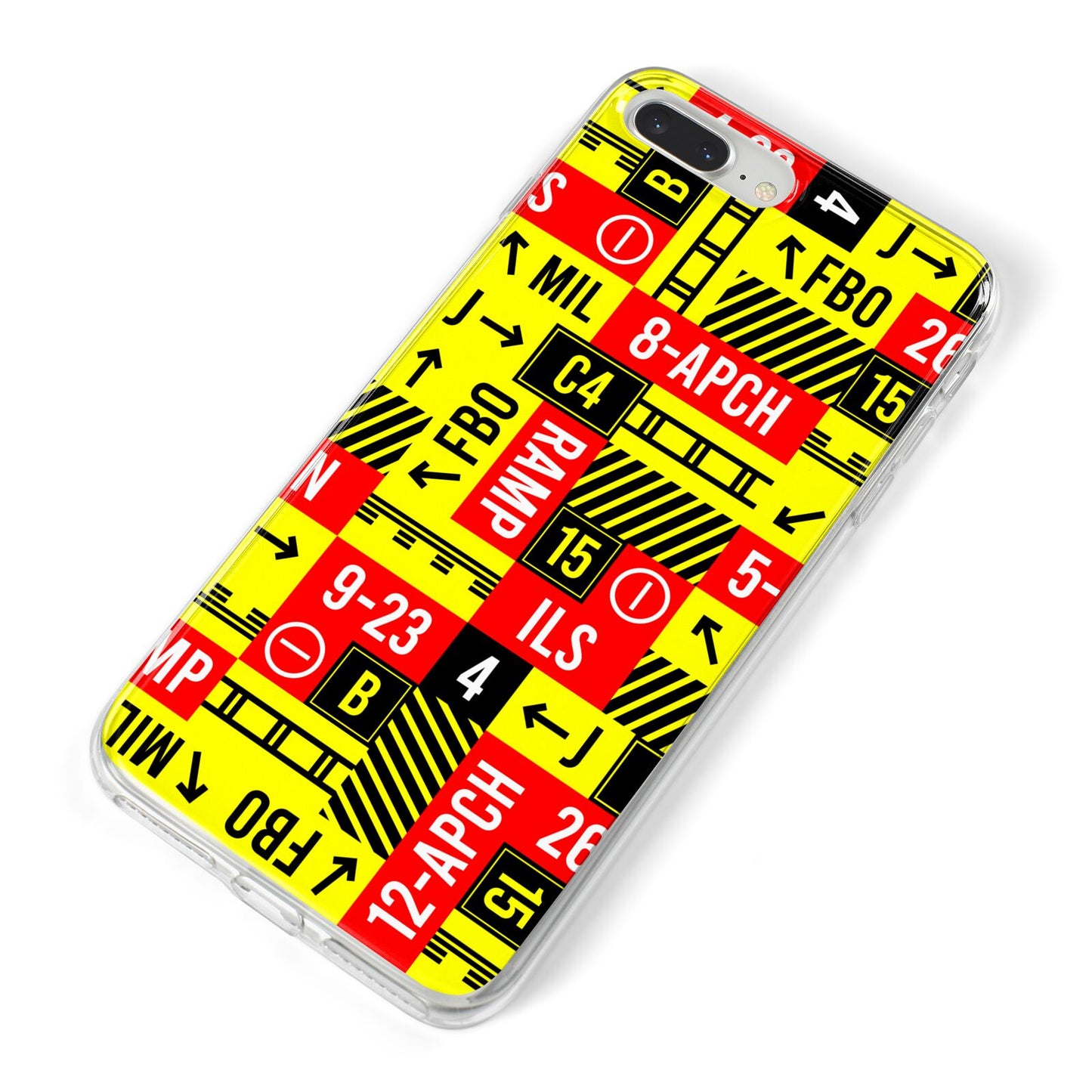 Runway Signs iPhone 8 Plus Bumper Case on Silver iPhone Alternative Image