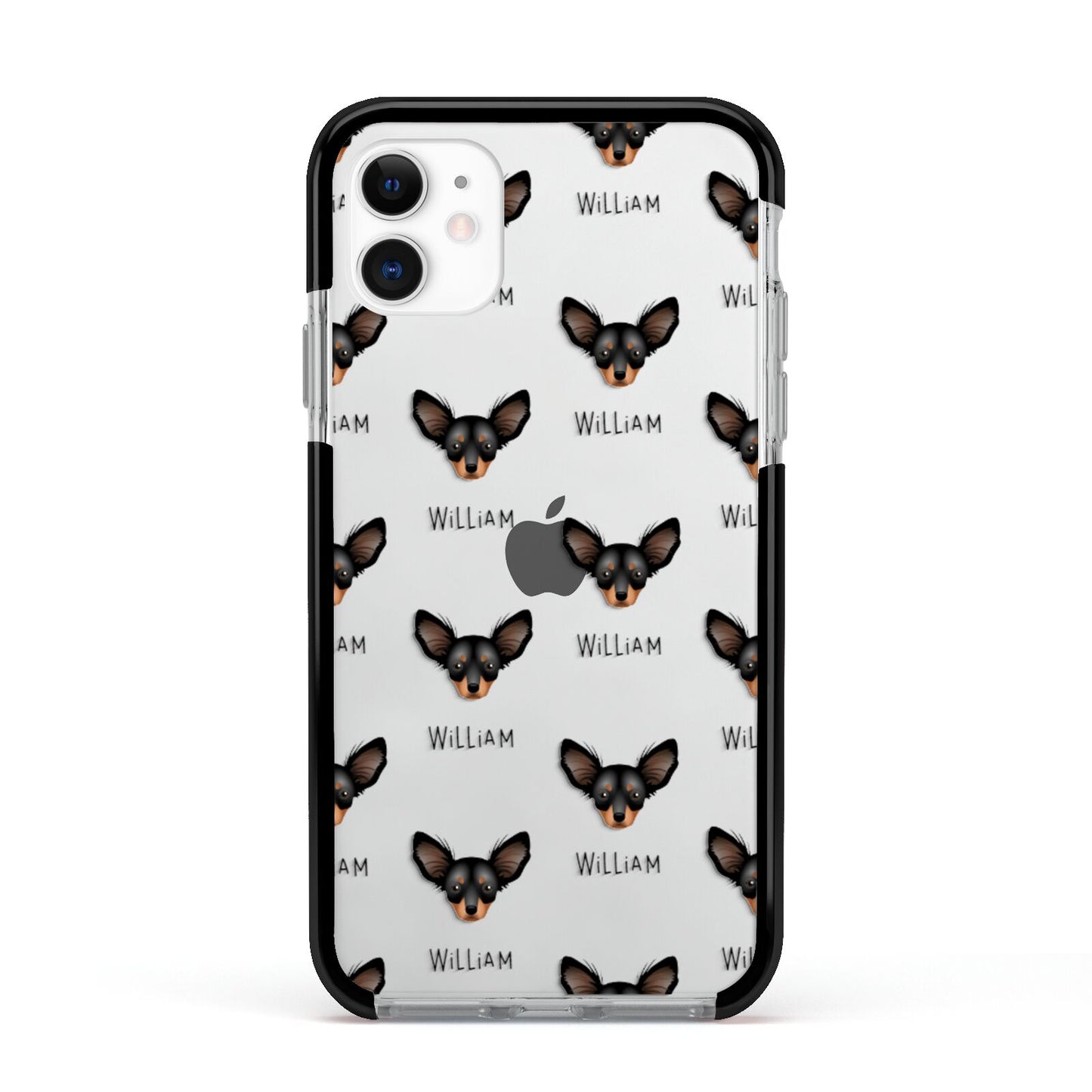 Russian Toy Icon with Name Apple iPhone 11 in White with Black Impact Case