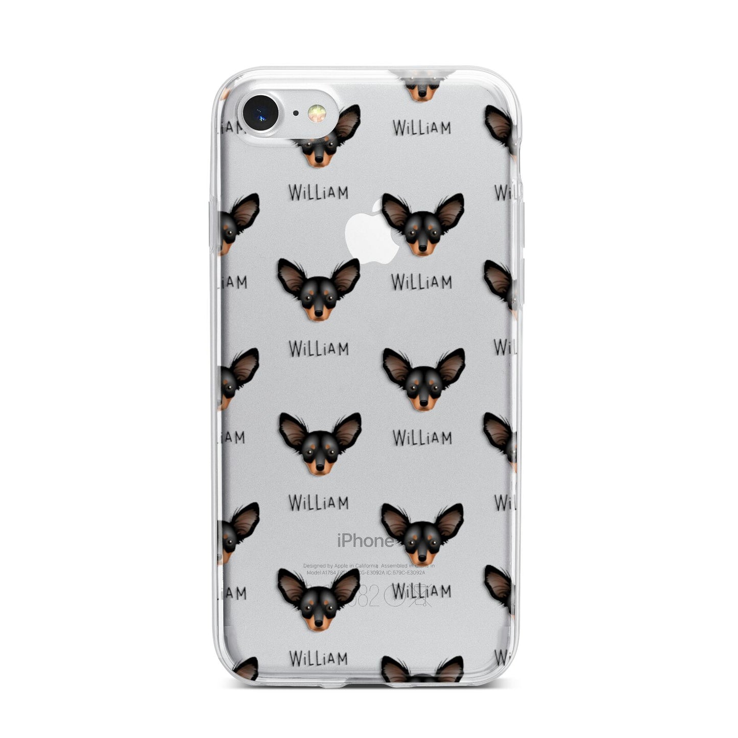 Russian Toy Icon with Name iPhone 7 Bumper Case on Silver iPhone