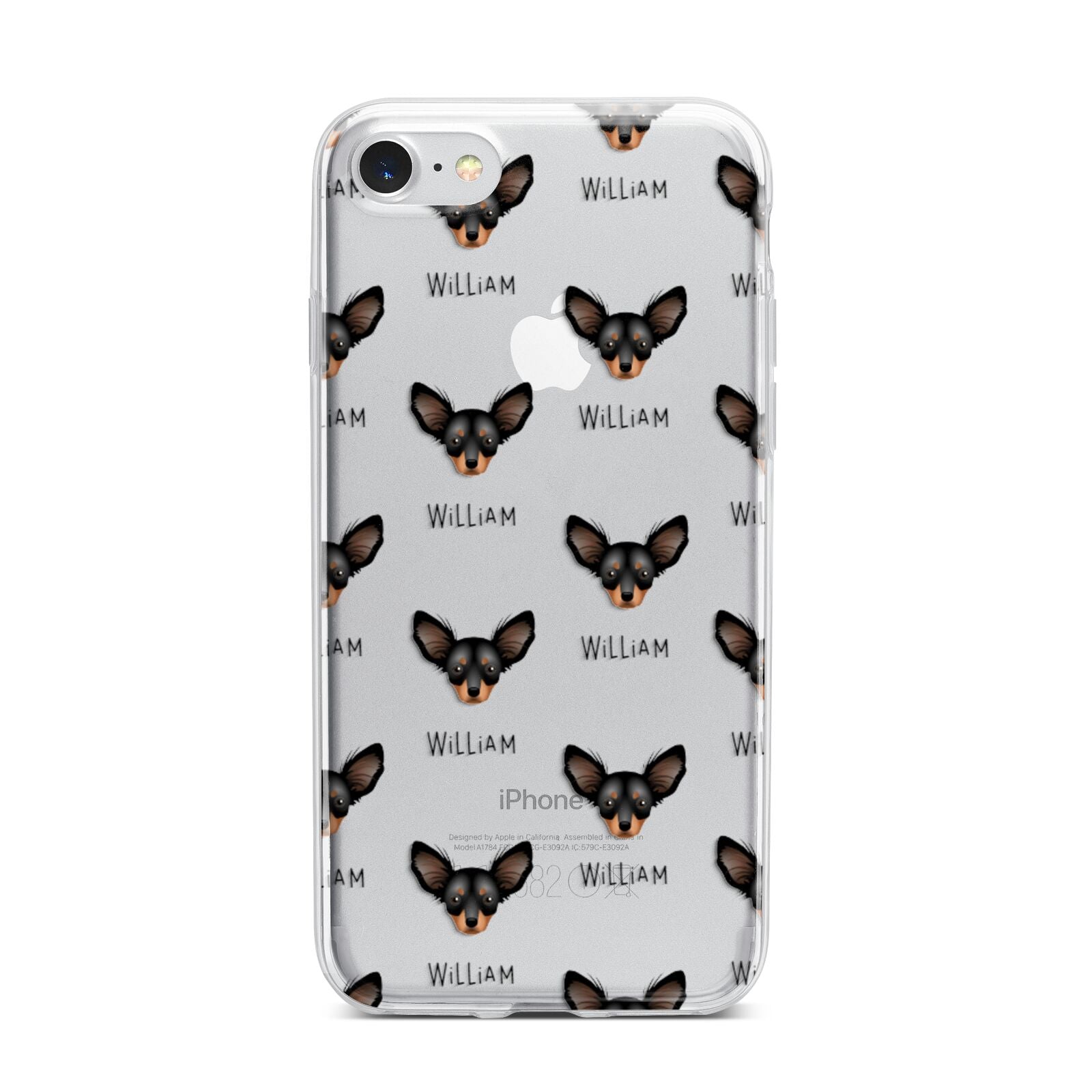 Russian Toy Icon with Name iPhone 7 Bumper Case on Silver iPhone