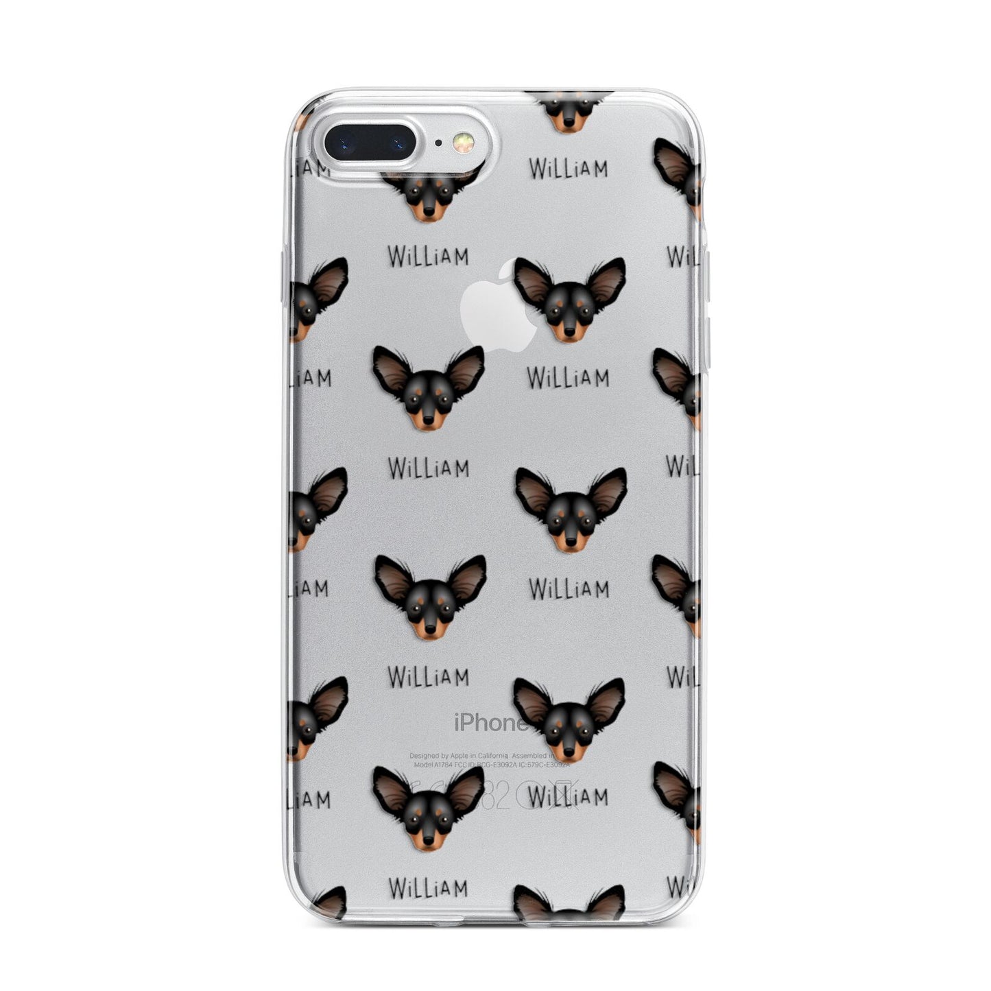 Russian Toy Icon with Name iPhone 7 Plus Bumper Case on Silver iPhone