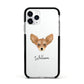 Russian Toy Personalised Apple iPhone 11 Pro in Silver with Black Impact Case