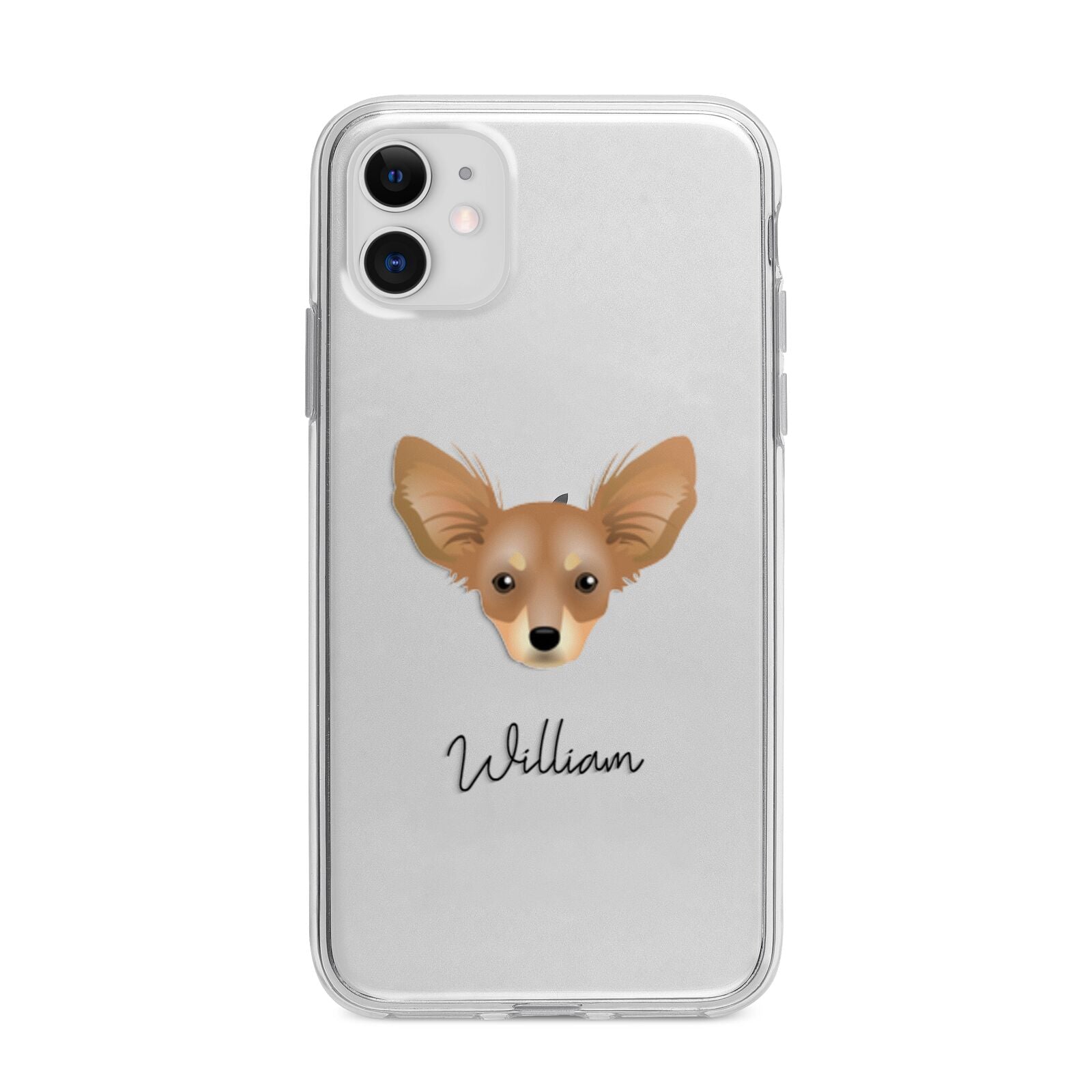 Russian Toy Personalised Apple iPhone 11 in White with Bumper Case