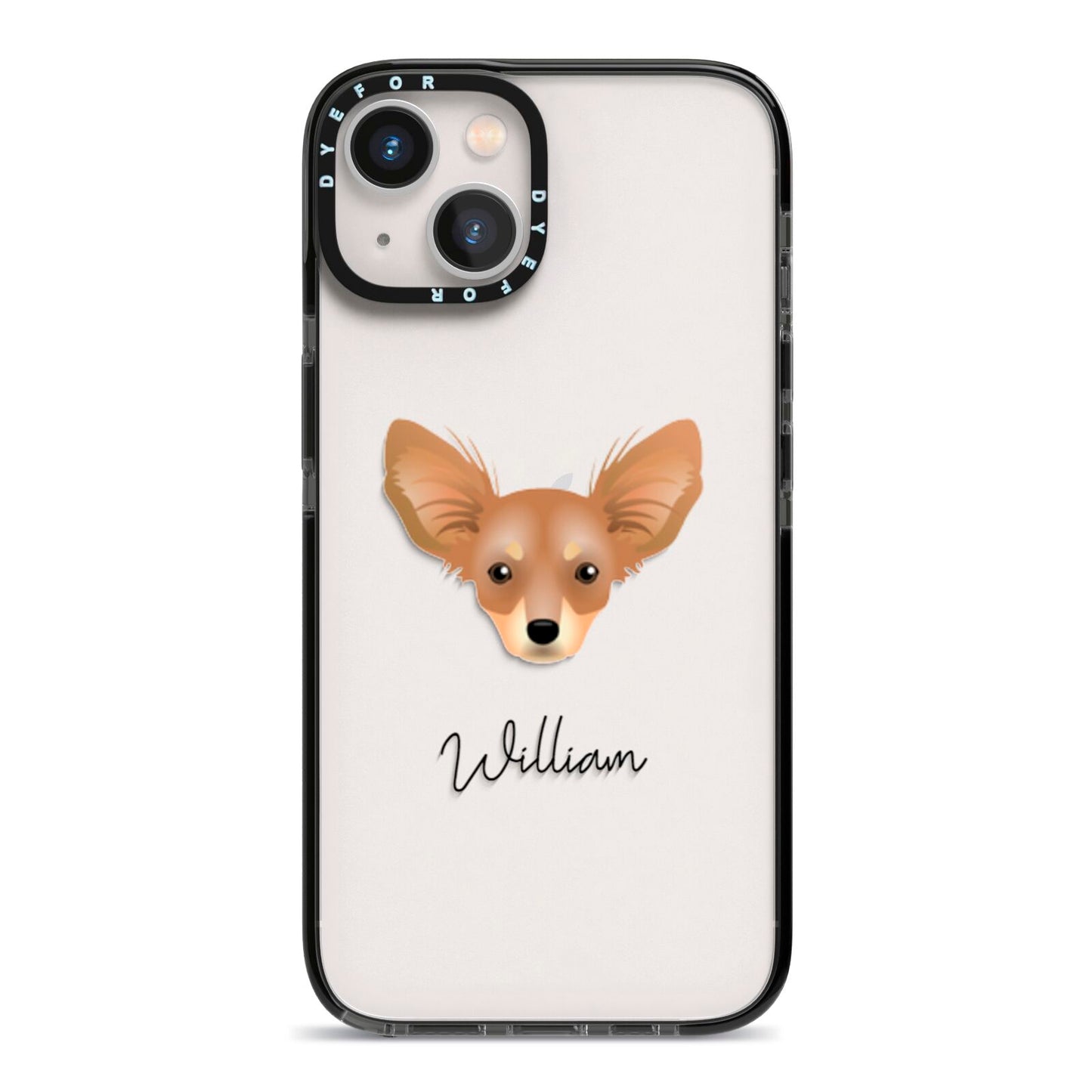 Russian Toy Personalised iPhone 13 Black Impact Case on Silver phone