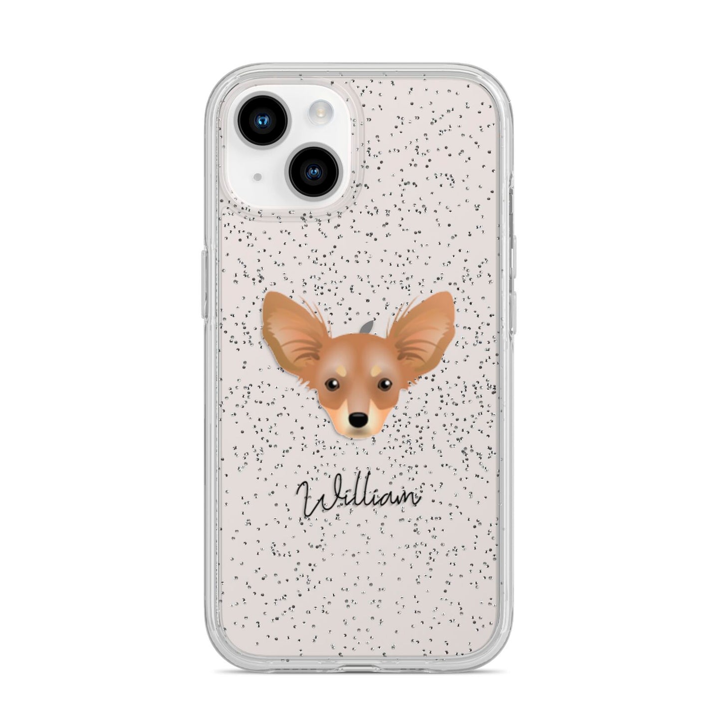 Russian Toy Personalised iPhone 14 Glitter Tough Case Starlight