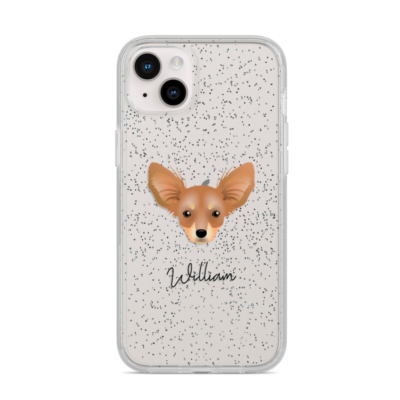 Russian Toy Personalised iPhone 14 Plus Glitter Tough Case Starlight