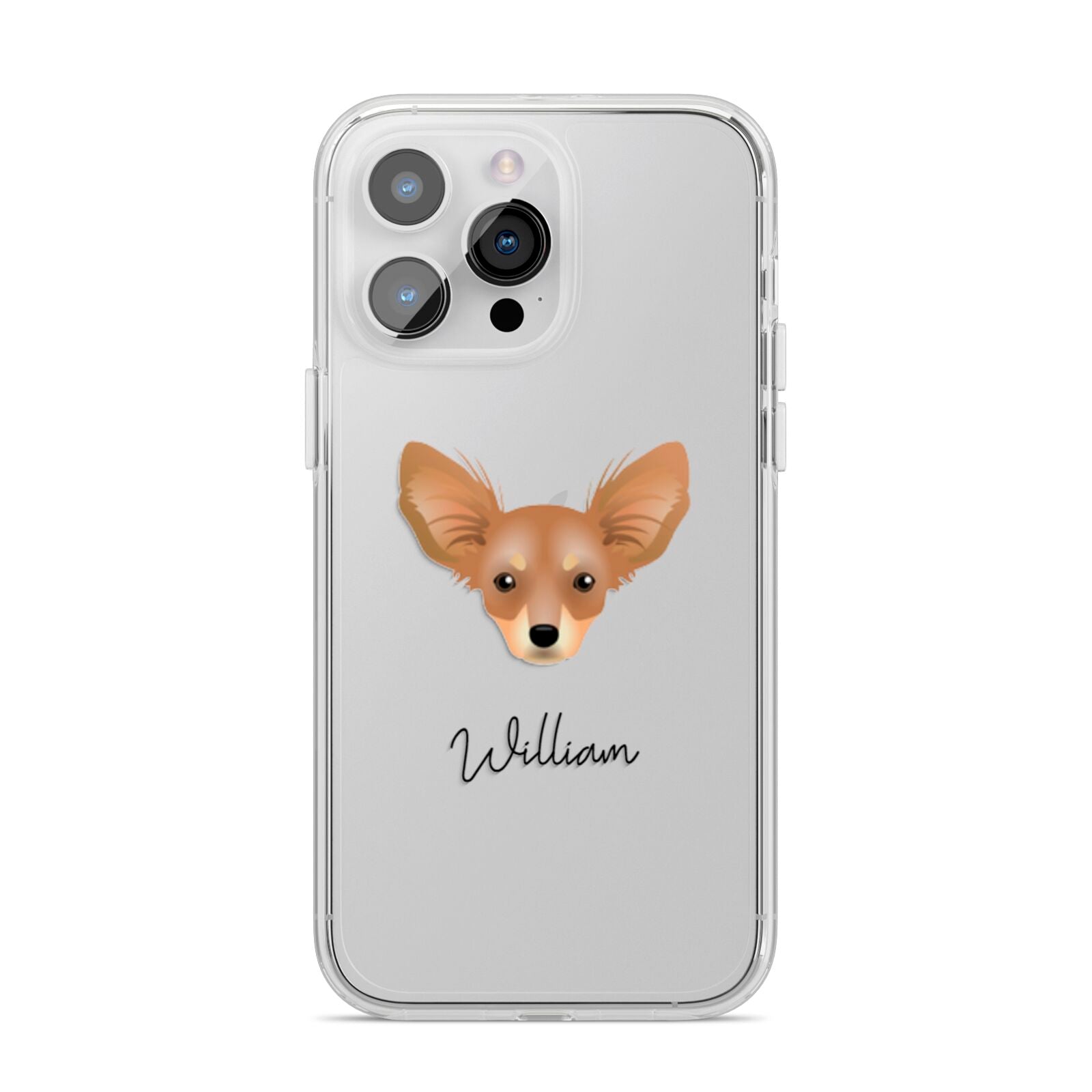 Russian Toy Personalised iPhone 14 Pro Max Clear Tough Case Silver