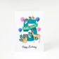 Safari 5th Birthday A5 Greetings Card