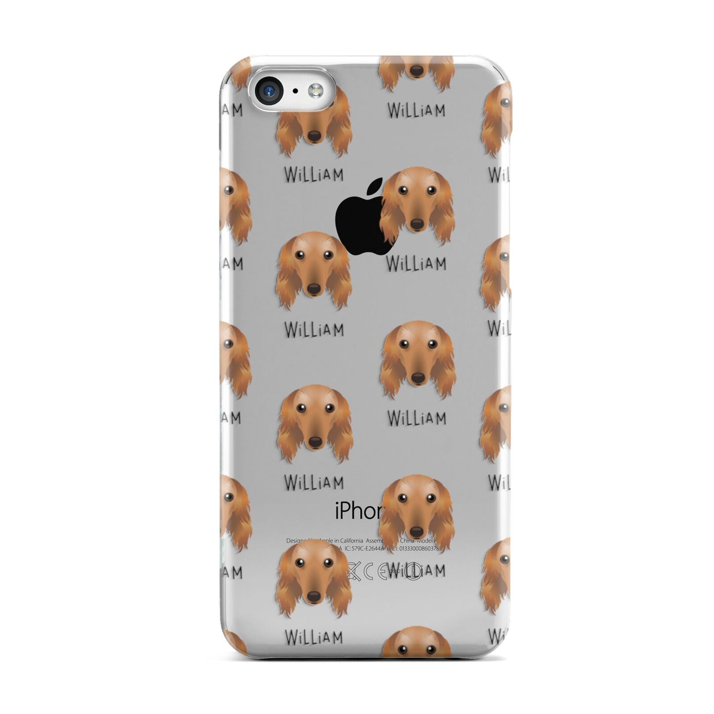 Saluki Icon with Name Apple iPhone 5c Case